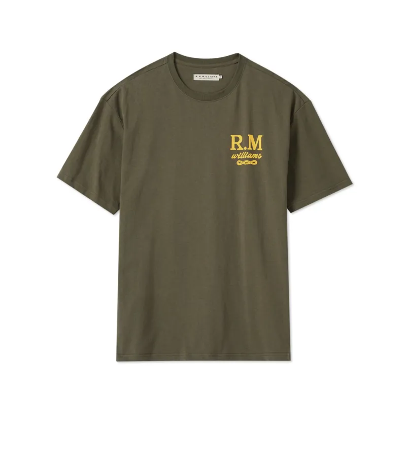 RM Williams Mark of Quality Tee Olive-5